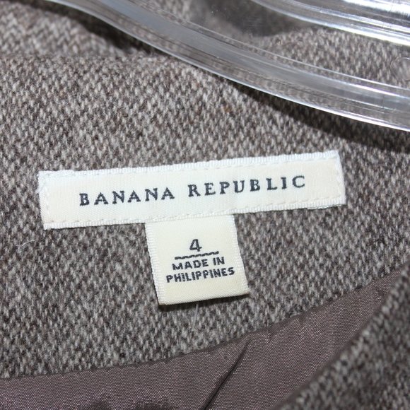 Banana Republic Sleeveless Brown Tweed Dress - Picture 6 of 11